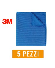 Panno Microfibra Professionale 3M 2010 Blue | 5 pezzi