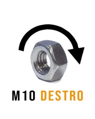 Dado Acciaio INOX M10 Destro | AISI 316