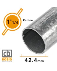 Tubo in Ferro Ø 42,4 mm - 1" 1/4 pollici | Carpenteria Zincato